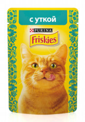 Friskies консервы для кошек с уткой пауч 85 гр.
